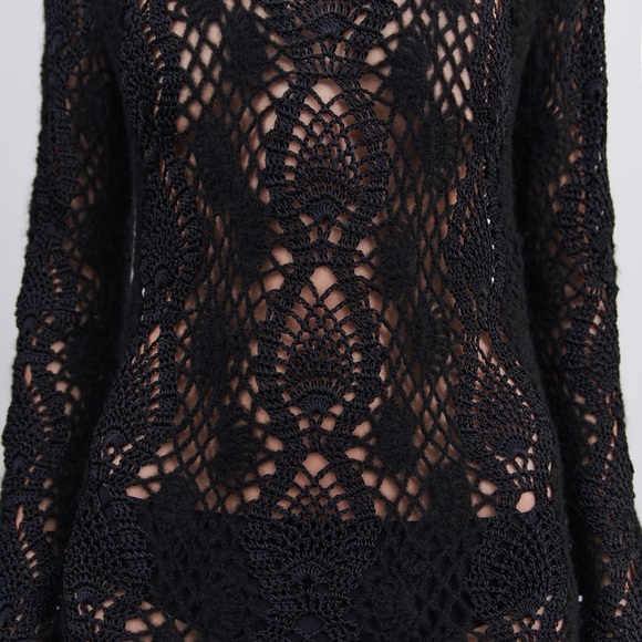 Long Crocheted Knit Dress Limited Edition - Picture 3 of 7